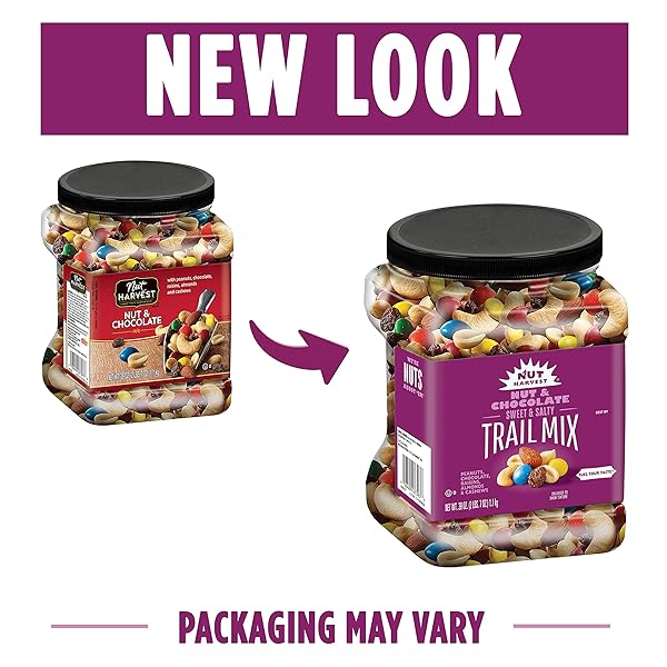 NUT HARVEST NUT & CHOCOLATE MIX, 39 OUNCE JAR