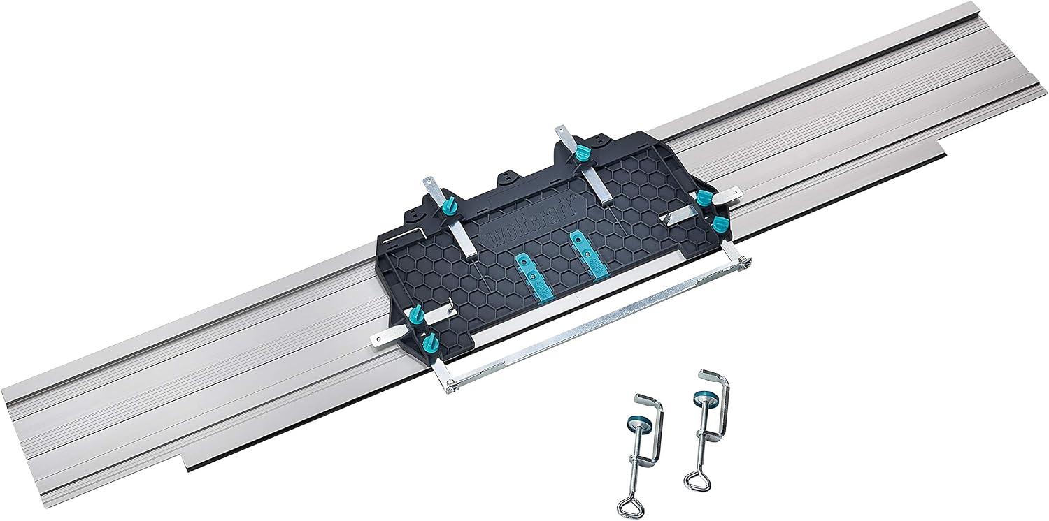 wolfcraft Guide rail FKS 145 I 6913000 I Guide system for circular hand saws, Silver, 1 cm