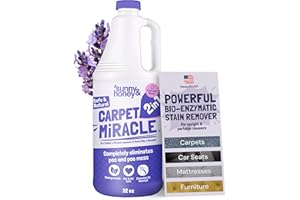 Sunny & Honey Carpet Cleaner Solution - 32 Fl Oz, Light Lavender - Deep Stain Remover & Odor Deodorizer - Pet Carpet Cleaner 