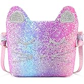 mibasies Kids Cat Purse for Little Girls Toddlers Wallet Crossbody Bag