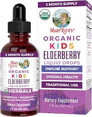 MARYRUTH'S Kids Elderberry Liquid Drops | Elderberry Extract + Organic Glycerin | Immune Support Supplement | Vegan | USDA Or