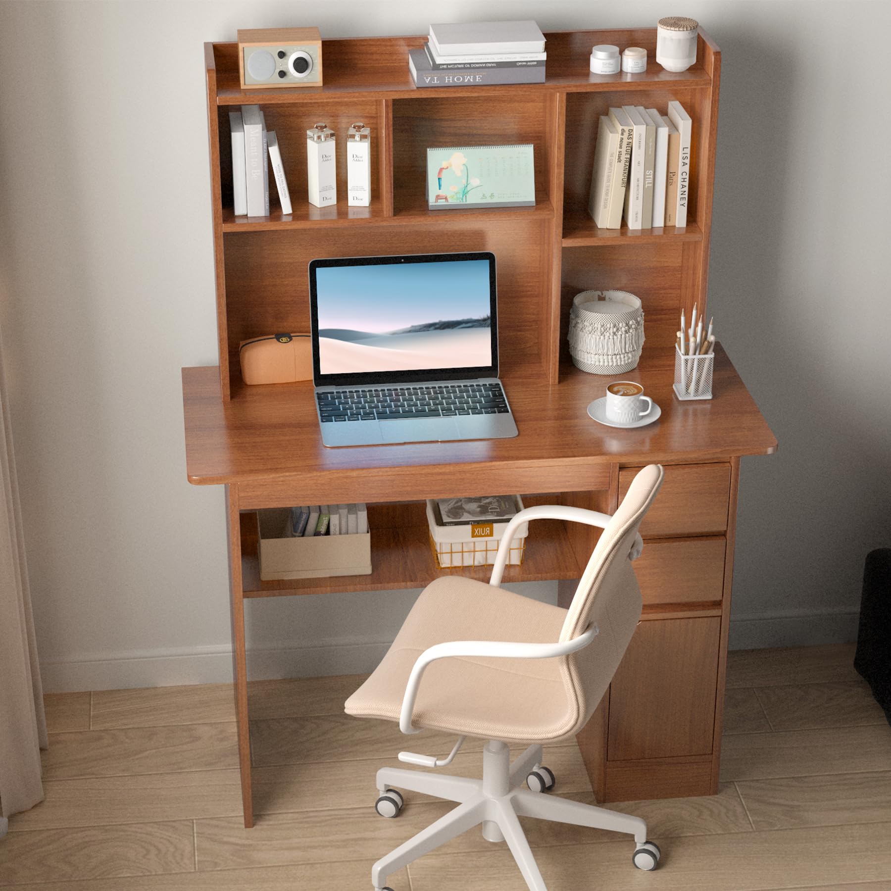 Product dimensions diagram for LAZYDOT desk
