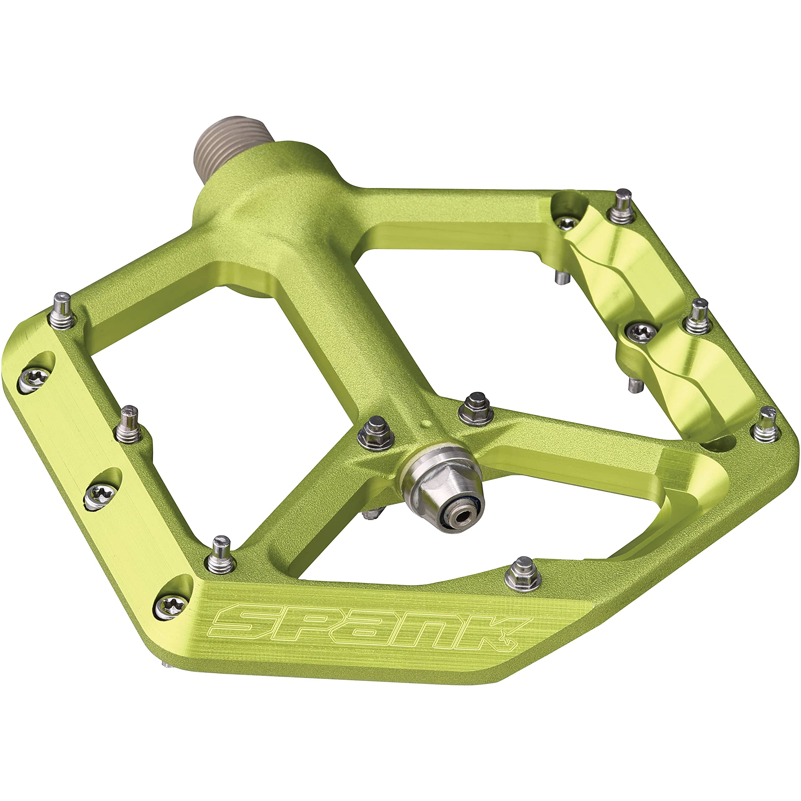 Spank Oozy Reboot Green Unisex Adult Bike Pedals, 100 x 100 mm