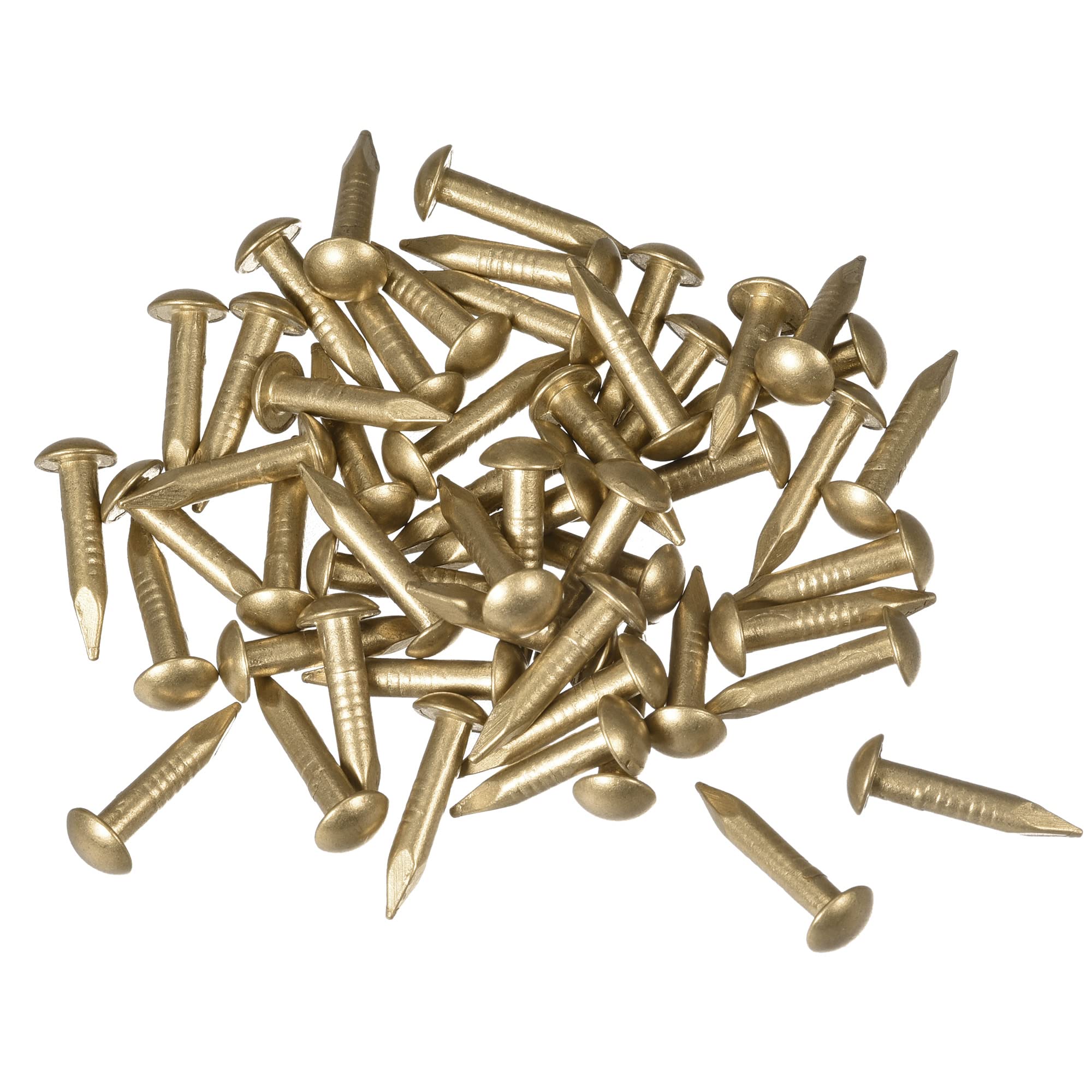 sourcing map Small Tiny Brass Nails 2.8x15mm for DIY Decorative Pictures Wooden Boxes Household Accessories 50pcs