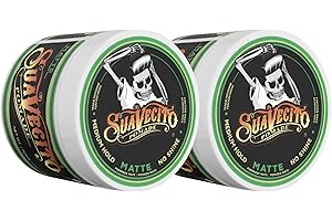 Suavecito Pomade Matte (No Shine) Formula 4 oz, 2 Pack - Medium Hold Hair Pomade For Men - Matte Hair Paste For Natural Texture Hairstyles