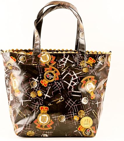 Amazon Co Jp ミモ ガルシアマルケス クリスタルボールの姉妹ブランド Mimo Garciamarquez 2wayマザーズバック4点セット ブラック Emblem Check 柄 ショルダー 斜め掛け ななめ掛け 大型 トート バッグ 産後 フリー 約18ｘ28 底敷き ｘ高さ30cm ブラック