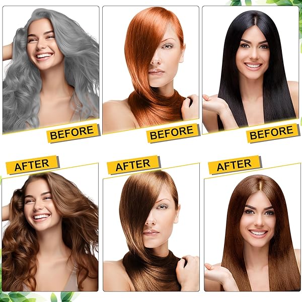 KRYNET DARK BROWN HAIR DYE SHAMPOO, 3 IN 1 COLOR SHAMPOO HAIR DYE, GREY COVERAGE SHAMPOO FOR WOMEN MEN 500M