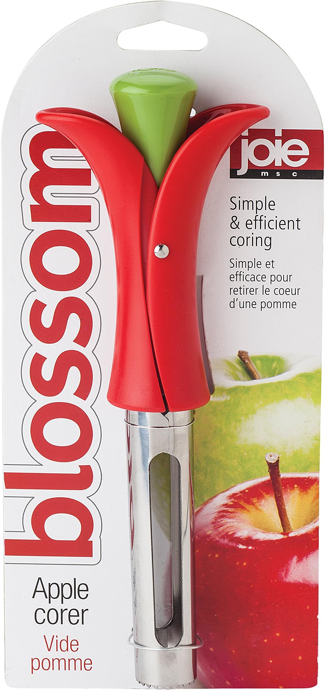MSC International BPA Free Stainless Steel Joie Blossom Apple Corer, 8.5"
