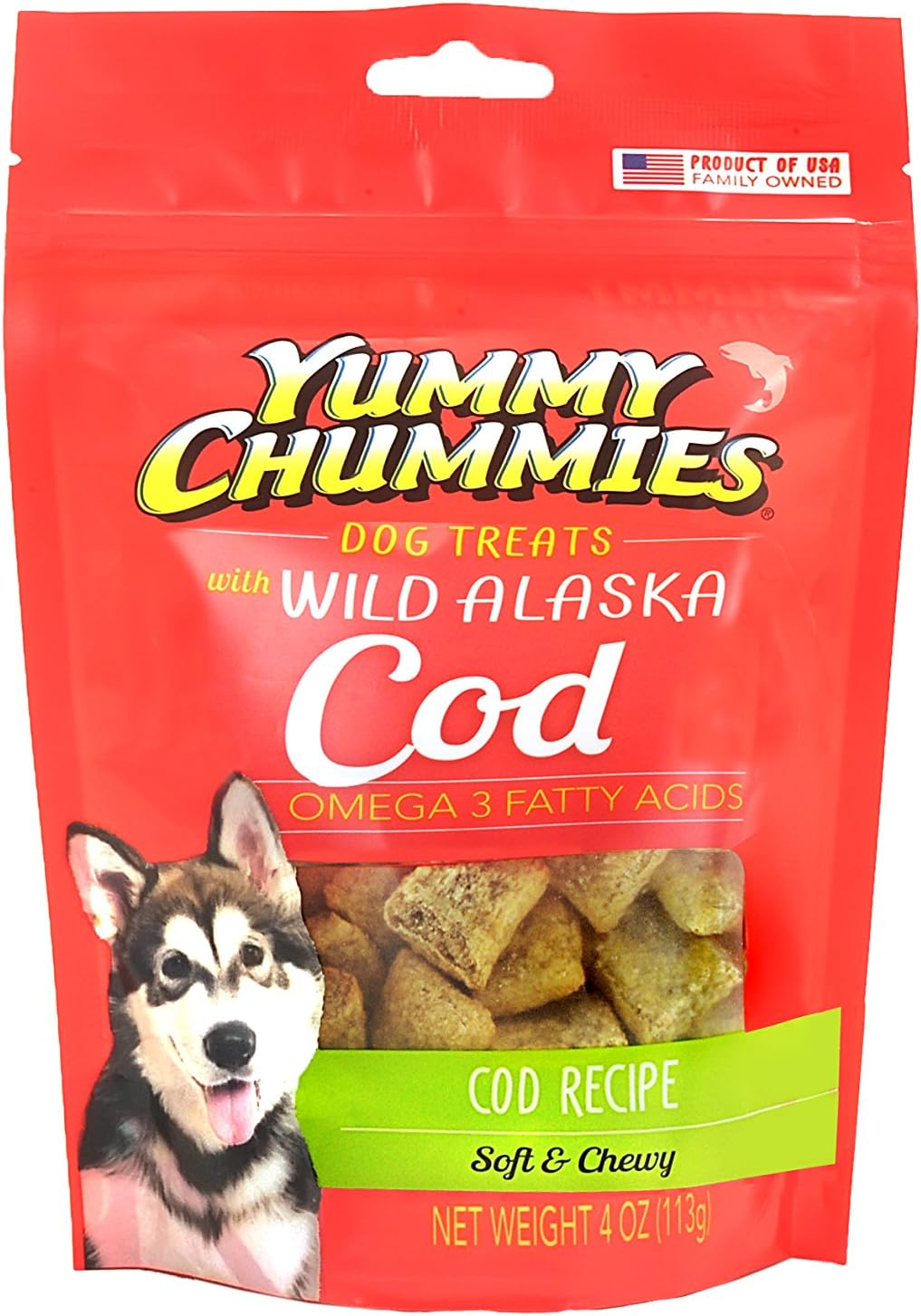 Yummy Chummies Wild Alaska Salmon And Cod Dog Treats