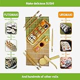Krista's Kitchen Sushi Making Kit 11 Pcs Bamboo Rolling Mats 2 Mats view 2