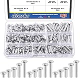 Glarks 260Pcs M5x6/10/14/20/25 Aluminum Brazier