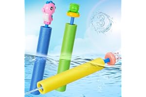 LQYOYZ Water Guns, Water Squirter Gun 40 Ft Range Foam Soaker Blaster Toys with Animal Handle Swimming Pool Beach Summer Party Outdoor Toys for Kids Teens Adults (animal-3pcs)