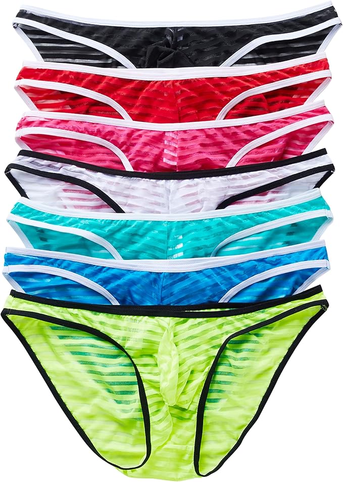 Men's Lingerie Briefs Underwear Sexy Soft Triangle Bikini Panties 7