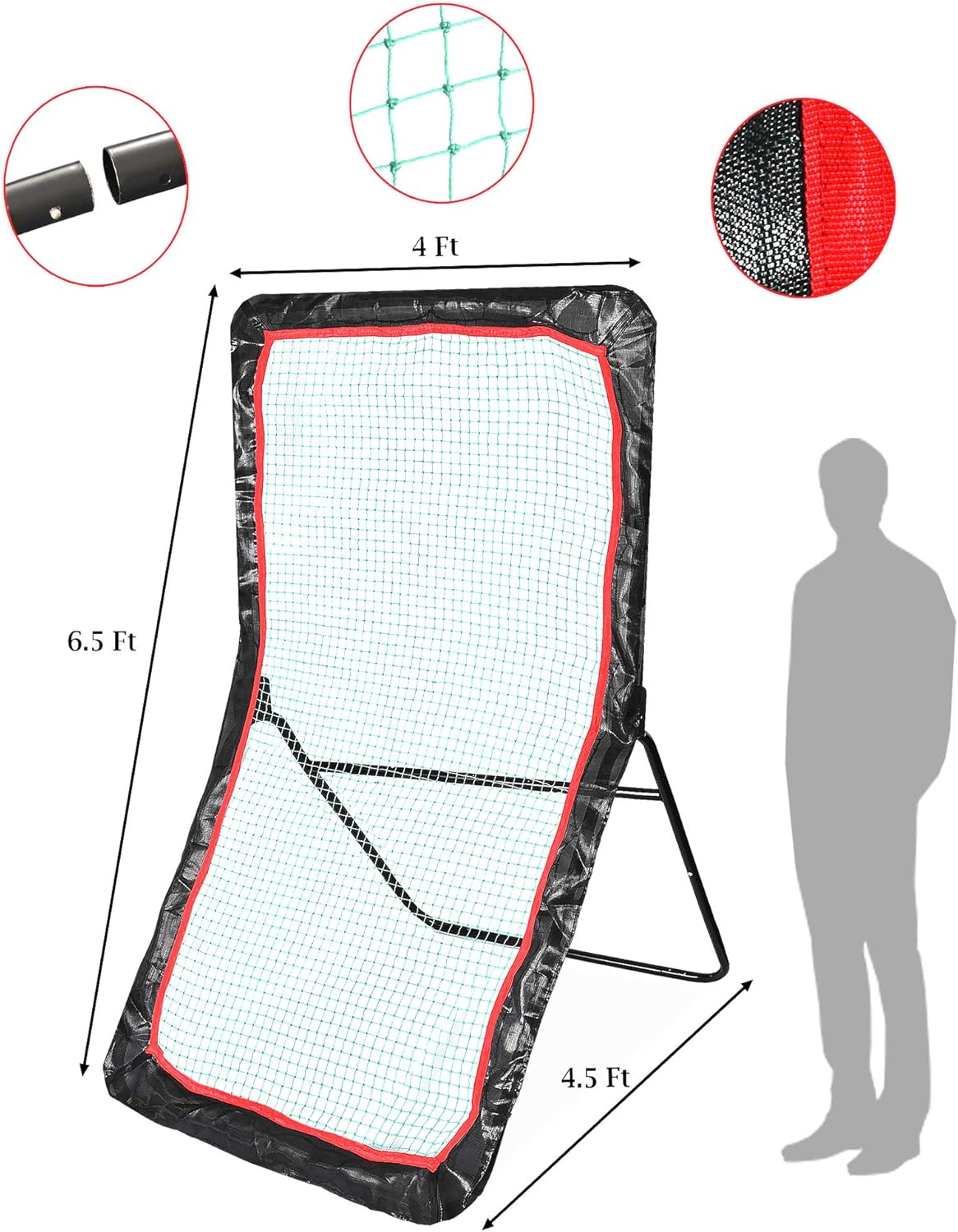 Lacrosse Scoop Premium 4x7ft Lacrosse Rebounder : Sports & Outdoors