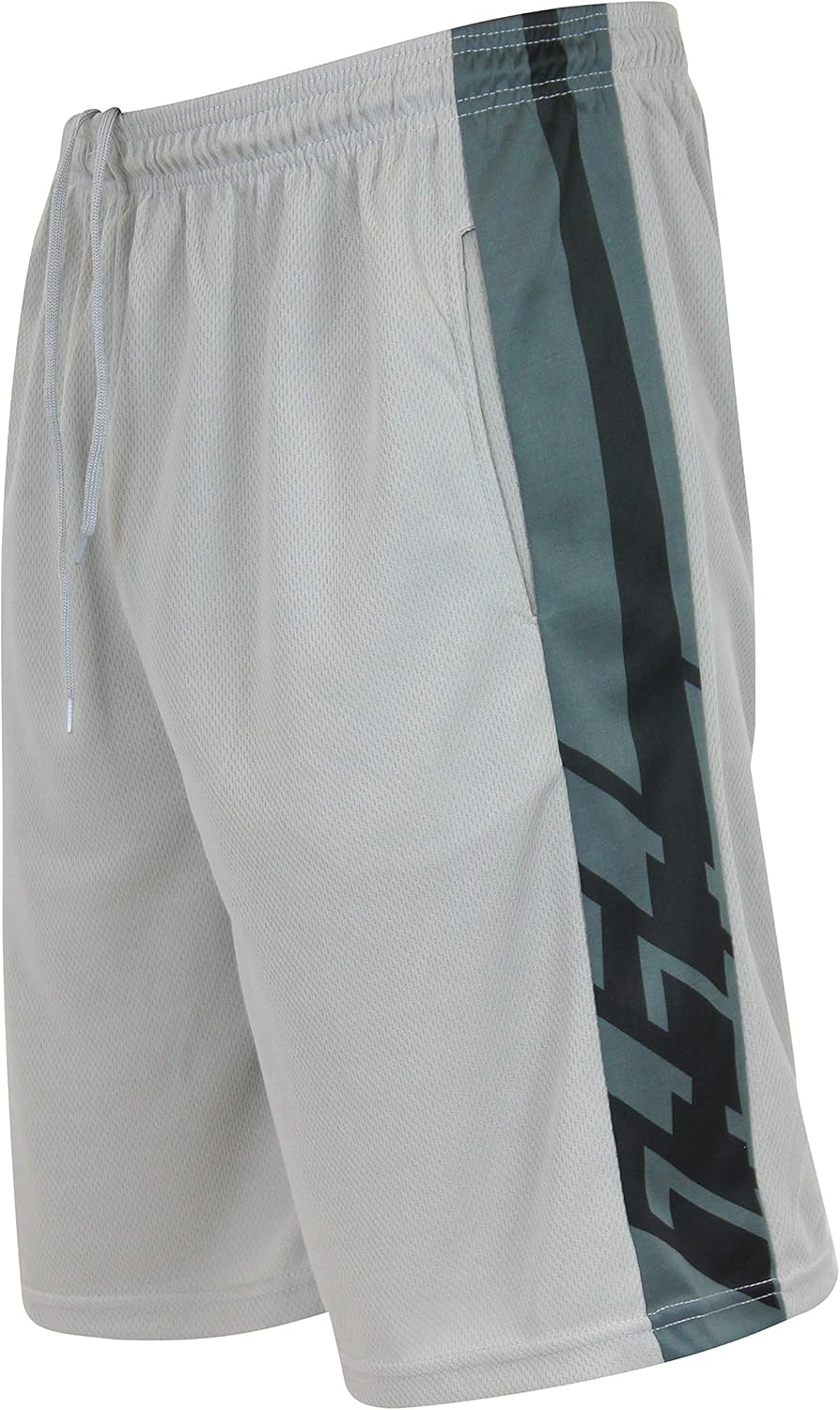 Real Essentials Men's Active Athletic Performance Shorts with Pockets - 5 Pack at  Men’s Clothing store