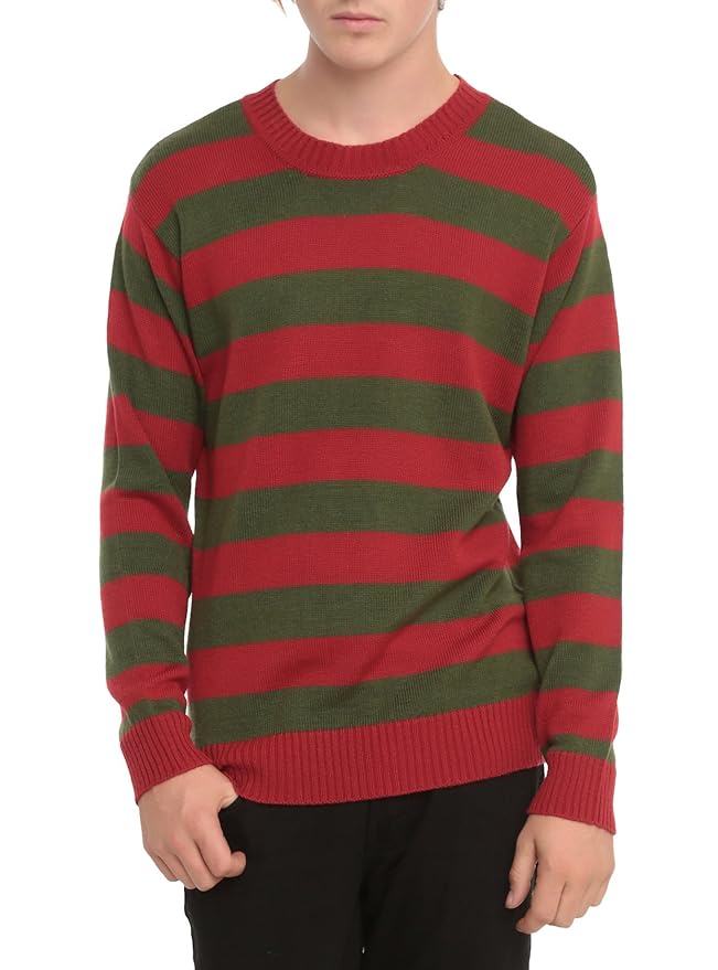 Sofias Closet Fancy Dress Halloween Freddie Krueger Costume Claw Skin Stripe Jumper Nightmare Halloween