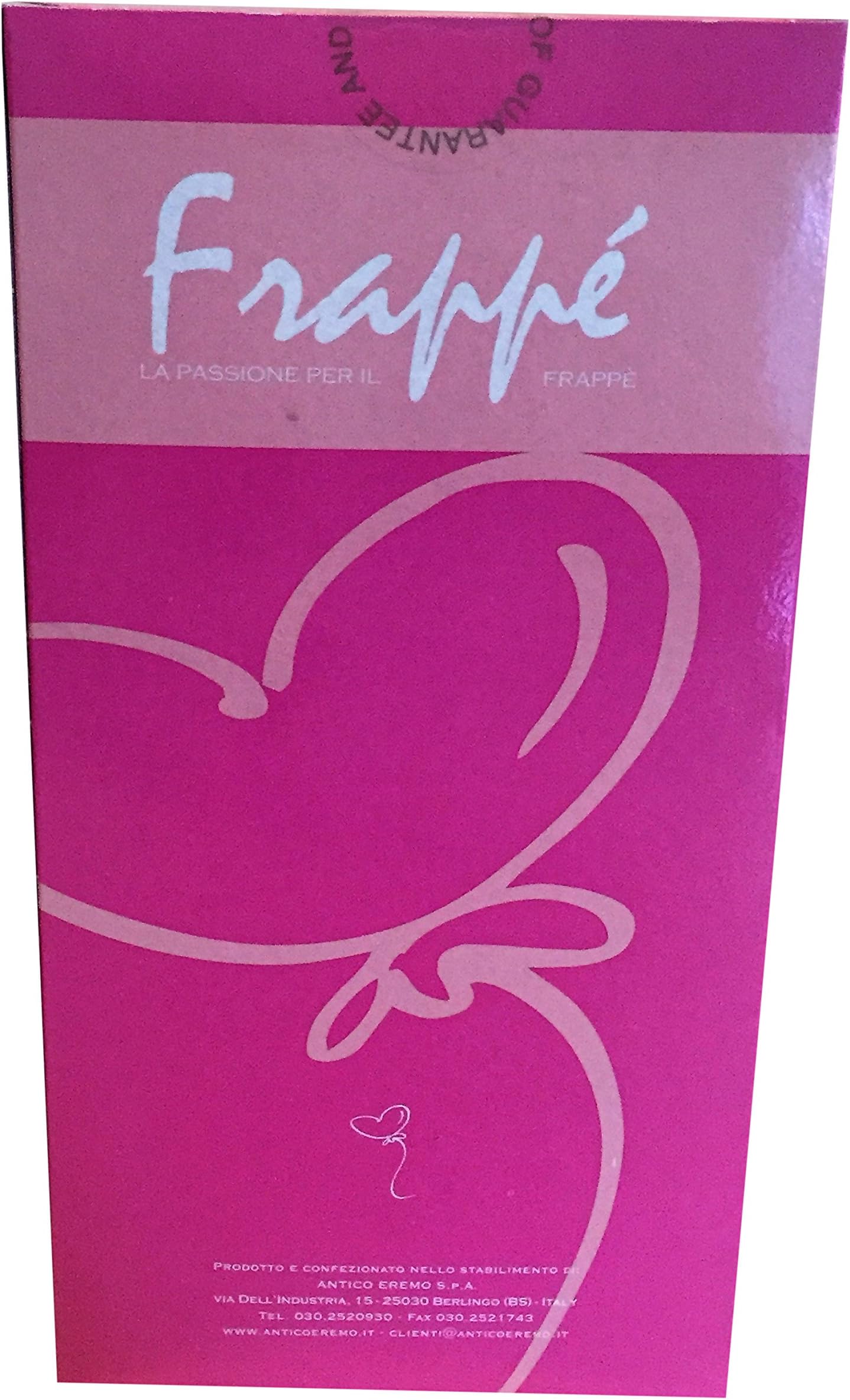 Antico Eremo Frappe Banana Powder Mix, 36 Packets/Box, 36 Servings