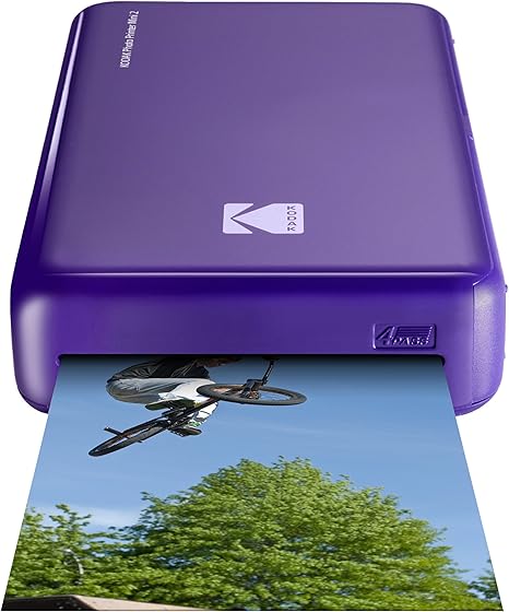 Kodak Mini 2 Hd Wireless Portable Mobile Instant Photo Printer Print Social Media Photos Premium Quality Full Color Prints Compatible Wios