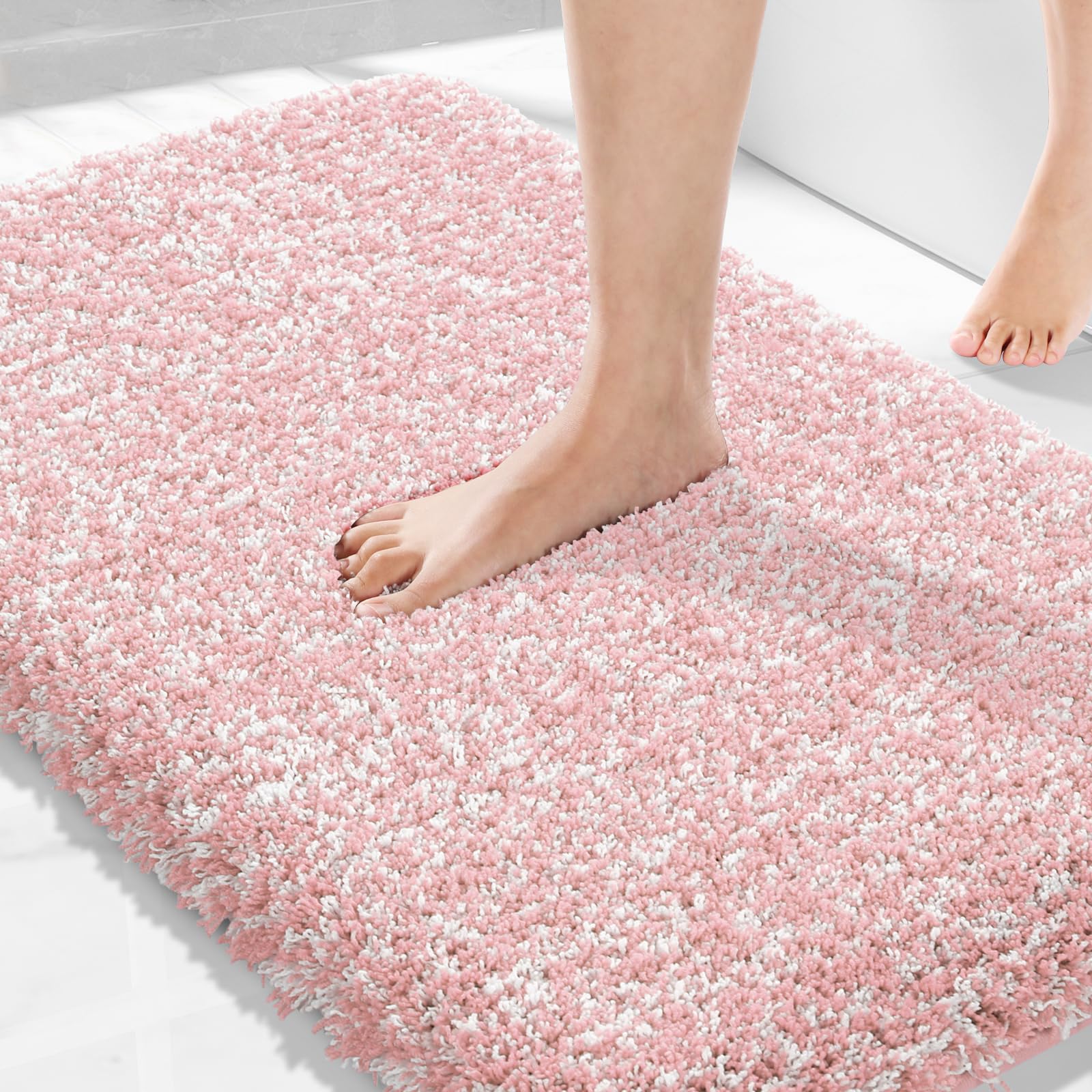 Yimobra Bathroom Rugs Non Slip Washable