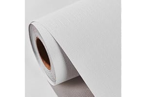 LAREKO White Wallpaper (Thicker can Cover up Dark Wall) Peel and Stick (118 inch x17.7 inch) Removable Wallpaper, Self Adhesive Textured, Vinyl Waterproof Wallcovering for Bedroom Living Room