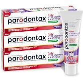Parodontax Strengthen and Protect Fresh Mint Toothpaste, 3.4 oz (3 Pack) | Kills Plaque Bacteria Along The Gumline For A Stronger And Tighter Seal Between Gums And Teeth