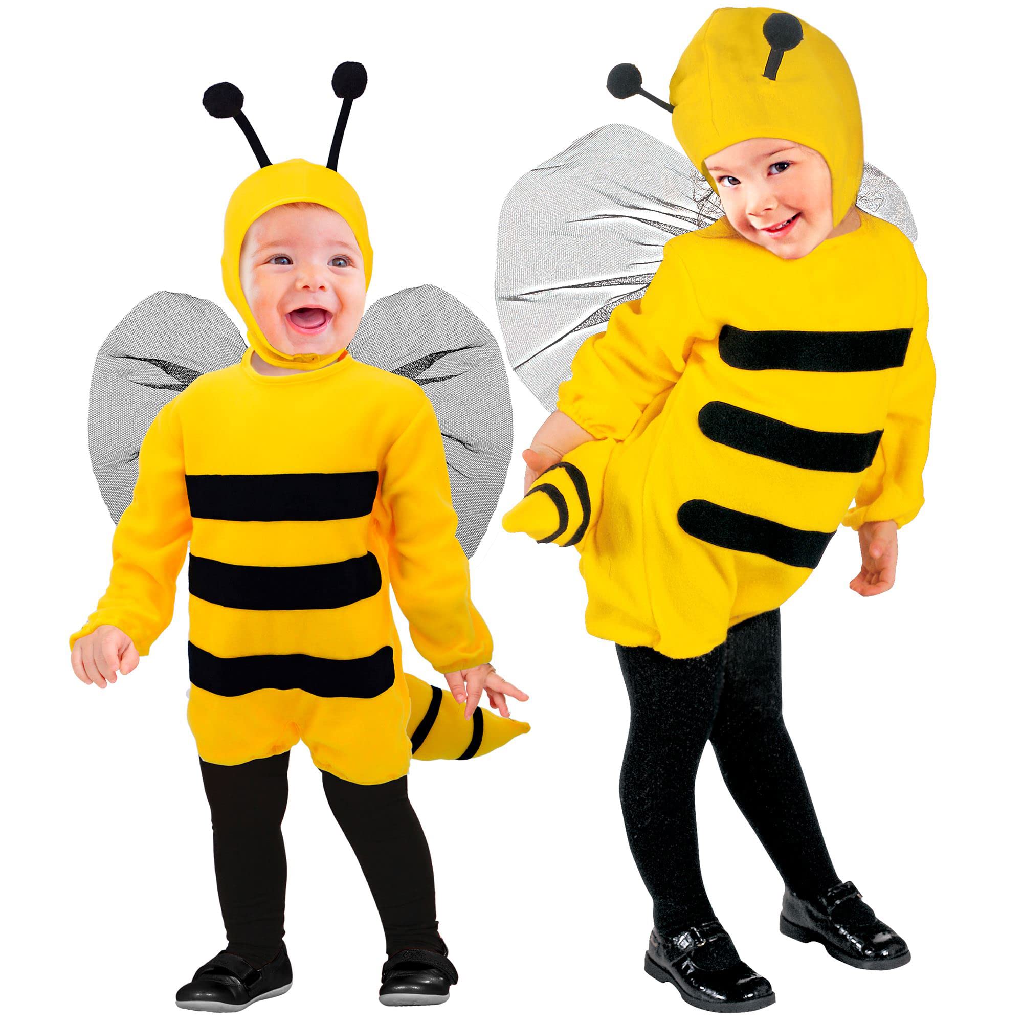 Widmann - Children's Costume Bee Jumpsuit Headwear Animal Theme Party Carnival