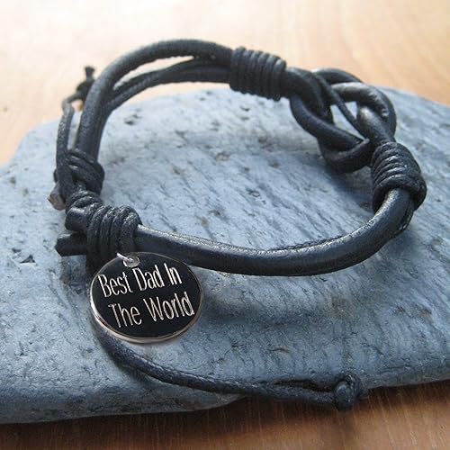 personalised fathers day bracelet