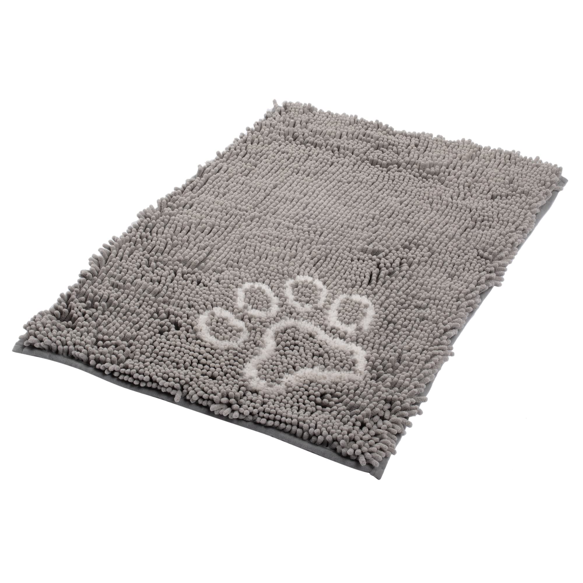 Bunty Indoor Dog Doormat - Low-Profile, Washable, Soft Non Slip Dog Mat for Muddy Paws, Spills, Rain - Cosy Crate Mat, Water/Food Bowl Spill Protector - Medium, 71x51cm, Grey