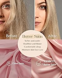 YANIBEST Satin Pillowcase, Silk Pillow Cases for