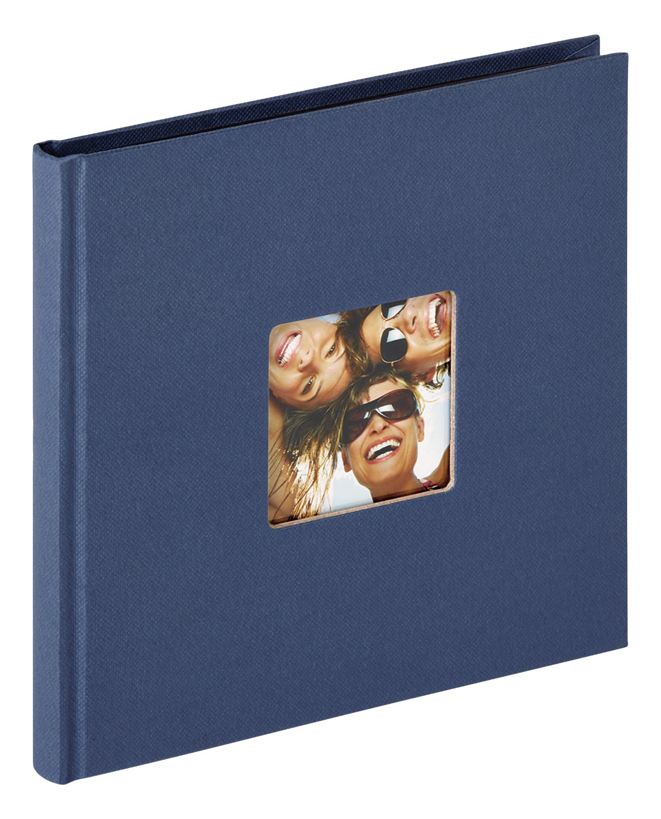 walther Design Photo Album Blue 18 x 18 cm with Cover Punching, Fun FA-199-L