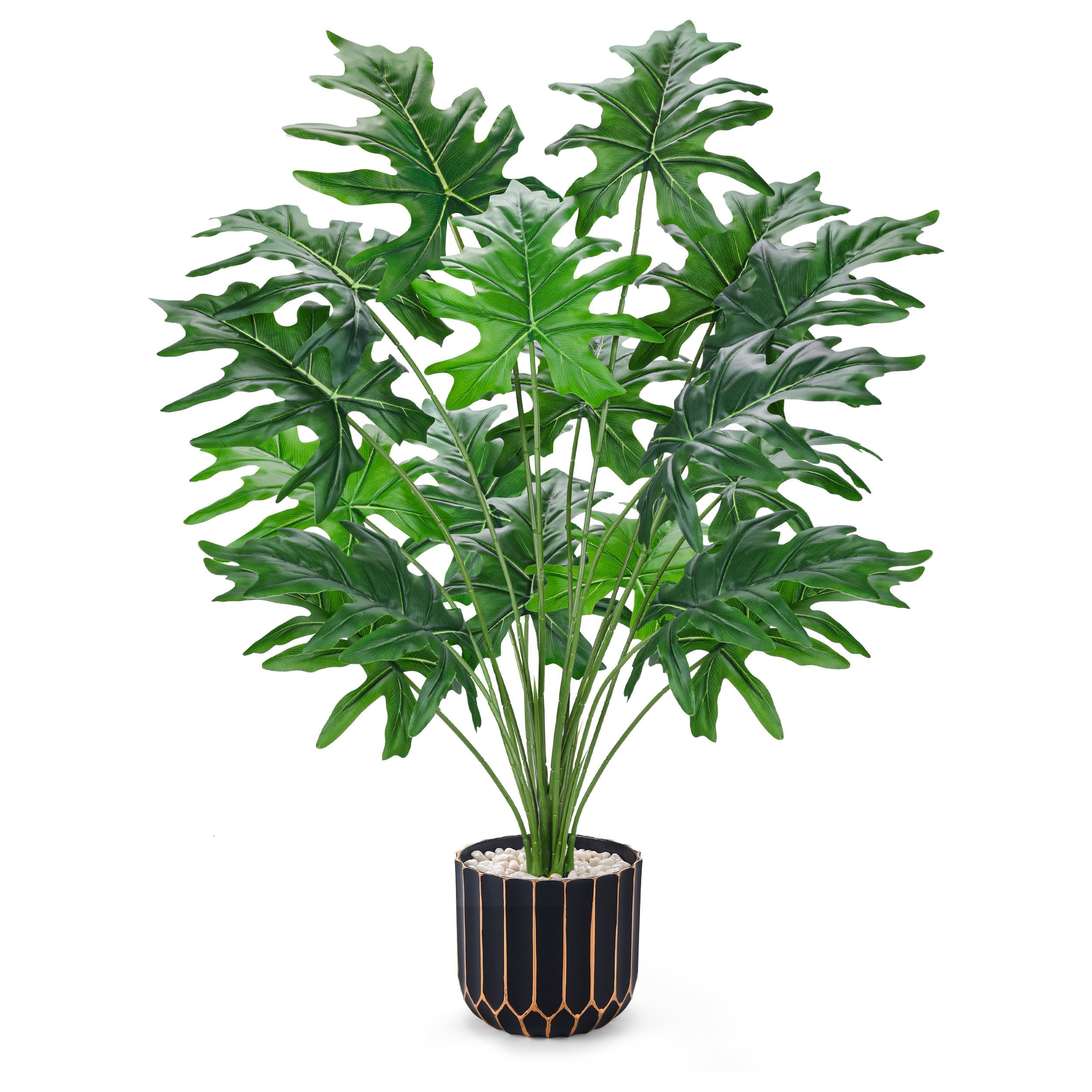 Photo 1 of Der Rose Fake Plants Tall 28'' Green Artificial Tropical Faux Plants Indoor for Living Room Home House Décor