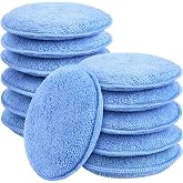 AIDEA Car Wax Applicator Pad, Microfiber Applicator Pad,Polishing Pads-12pk | Microfiber Wax Applicator Pads for Buffing &amp; Detail Polishing, Round Foam Pads for Car Cleaning and Fine Polishing