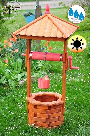 XL-Mühlen XXL Brunnen-Holz DESIGN-Gartenbrunnen ca einstöckig KLASSIK