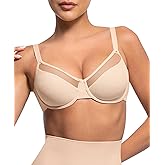 Lover-Beauty Minimizer Bras for Women Full Coverage Unlined Underwire Bras Plus Size Lifting Bra for Heavy Breast