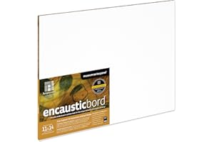 Ampersand Art Supply Wood Painting Panel: Museum Series Encausticbord, 1/8 Inch Depth, 11" x 14"
