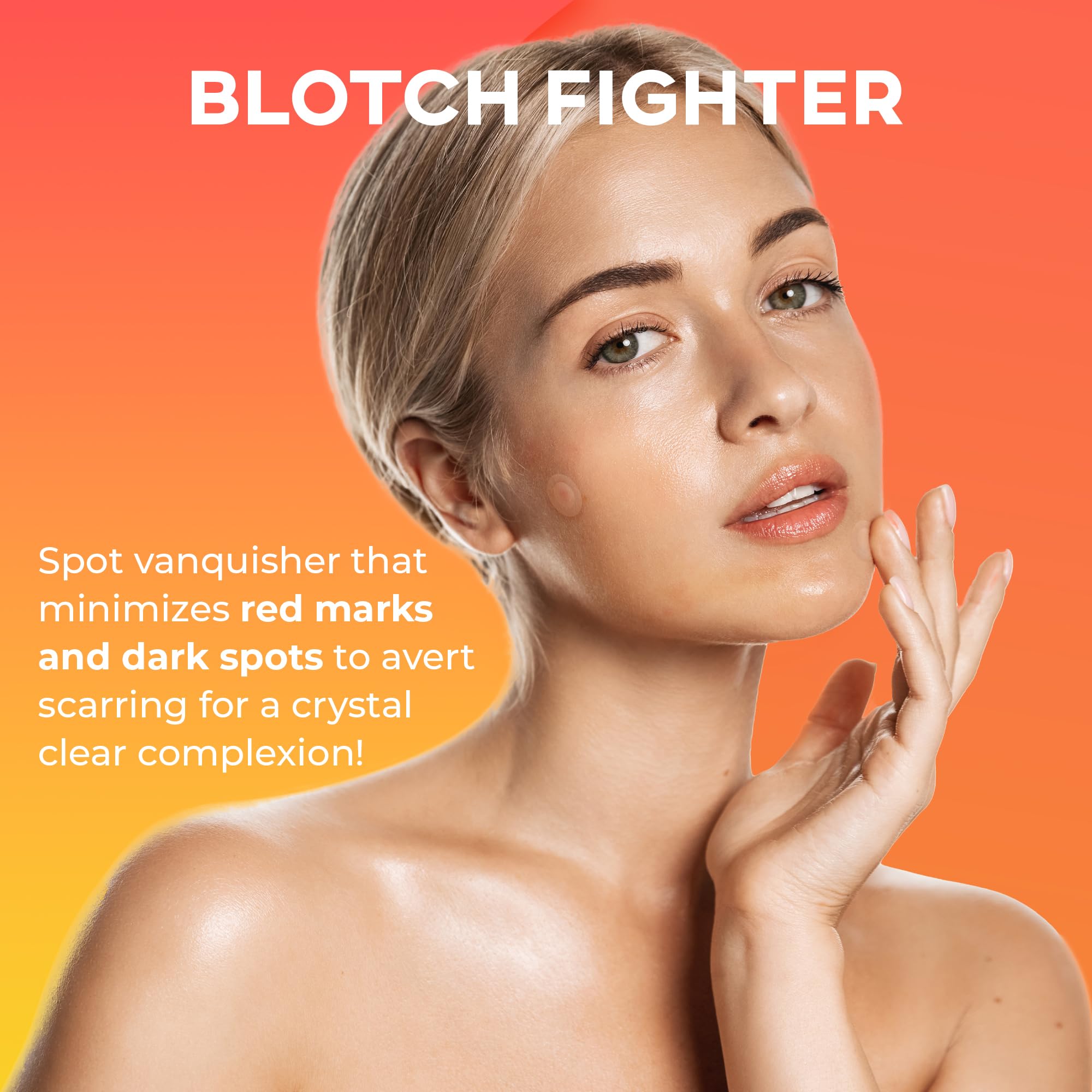 NOLAHOUR Spot Eraser Orange Microneedle Patch Vitamin C Glutathione Niacinamide Hardened Microneedle, Pack of 12, Acne Patch