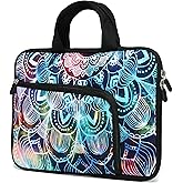 11 11.6 12 12.5 inch Laptop Carrying Bag Chromebook Case Notebook Ultrabook Bag Tablet Cover Neoprene Sleeve with Extra Pockets For Apple MacBook Air Samsung Google Acer HP Lenovo Asus (Mandala Arts)