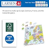 Larsen K2 Europe Political Map Jigsaw Puzzle 48 Pieces Kids Adults Tray Frame view 5