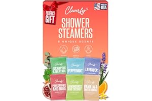 Cleverfy Shower Steamers Aromatherapy - Valentines Day Gifts for Her, Him, Women, Daughter, Mom, Girlfriend, Wife, Teen Girls and Boys - Valentines Gifts for Her, Him, Women and Men - 6 Tablets