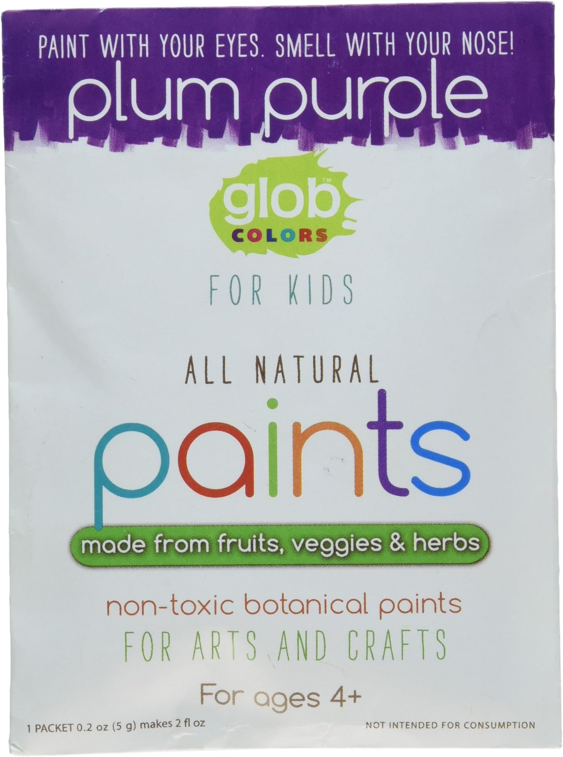 Glob Natural Paint 2Oz Packet Plum Purple