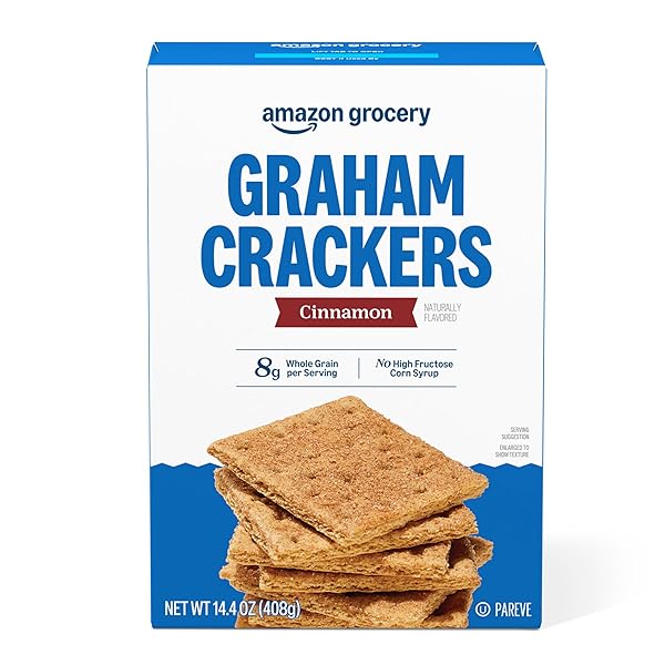 AMAZON GROCERY, CINNAMON GRAHAM CRACKERS, 14.4 OZ