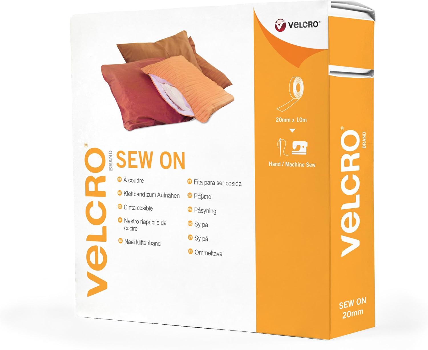 VELCRO Brand, Grey, 20mm x 10m
