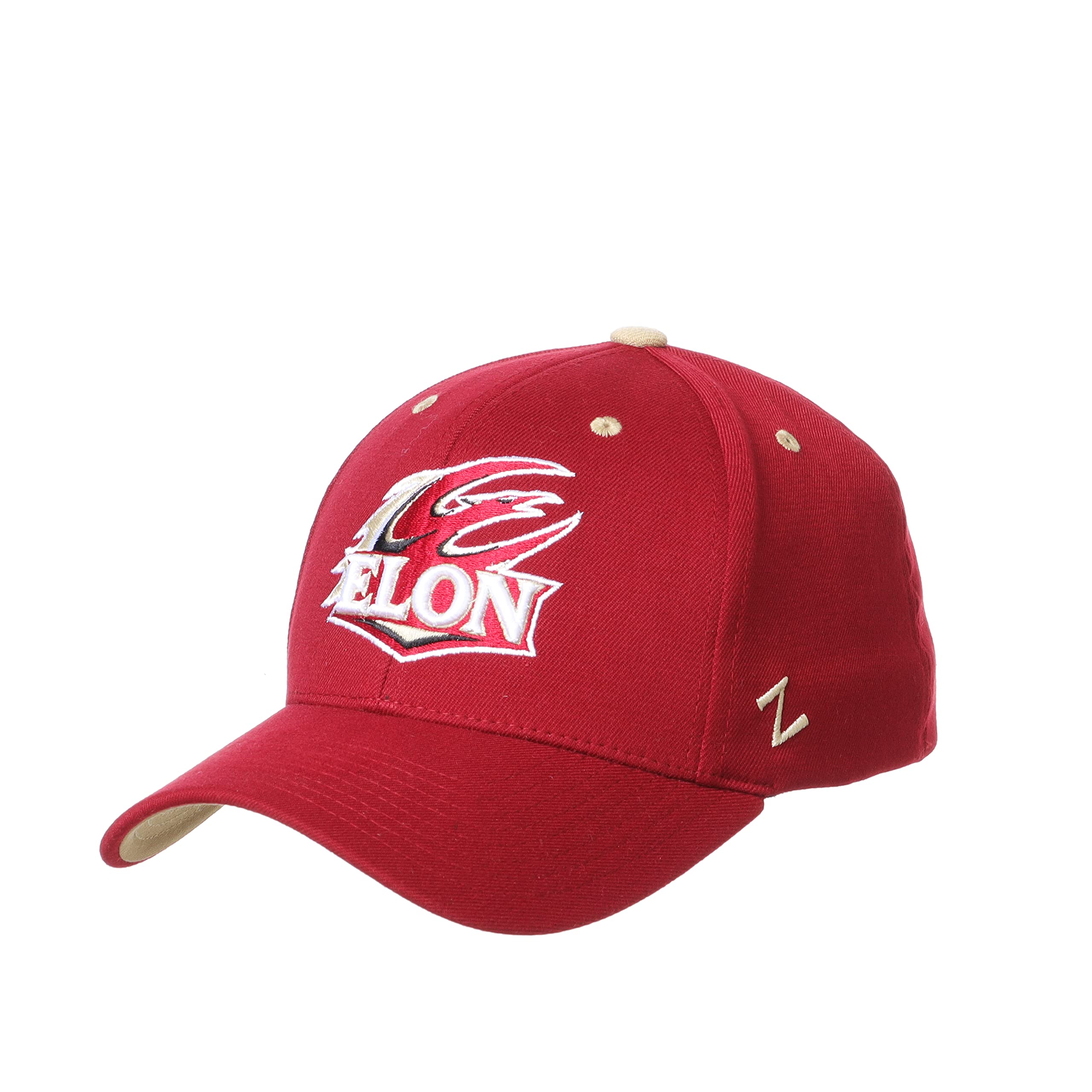 Elon Phoenix Stretch Fitted Hat Team Color, Small Image