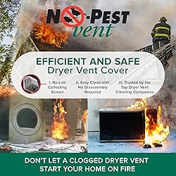 NO-PEST VENT, Exclusive Dual Door Dryer Vent Cover