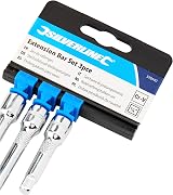 Silverline 598440 Extension Bar Set 3pce 1/4 3/8 1/2 Drive Chrome view 3