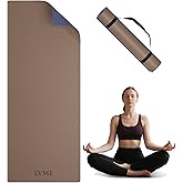 Yoga Mat Non Slip, Anti-Tear 1/4 Thick TPE Yoga Mats for Women and Men, 72"x24" Exercise & Fitness Mat with Carrying Strap, Workout Mats for Yoga, Pilates and Floor Exercise