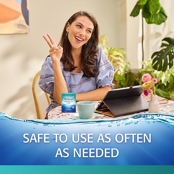 REFRESH DIGITAL PF LUBRICANT EYE DROPS FOR DRY EYES, PRESERVATIVE-FREE, 0.01 FL OZ SINGLE-USE CONTAINERS, 30 COUNT