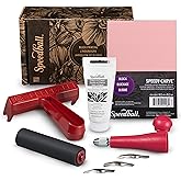 Speedball Block Printing Fabric Starter Kit, 7 Pieces – Includes Ink, Hard Brayer, Lino Handle and Cutters, Speedy-Carve Reli