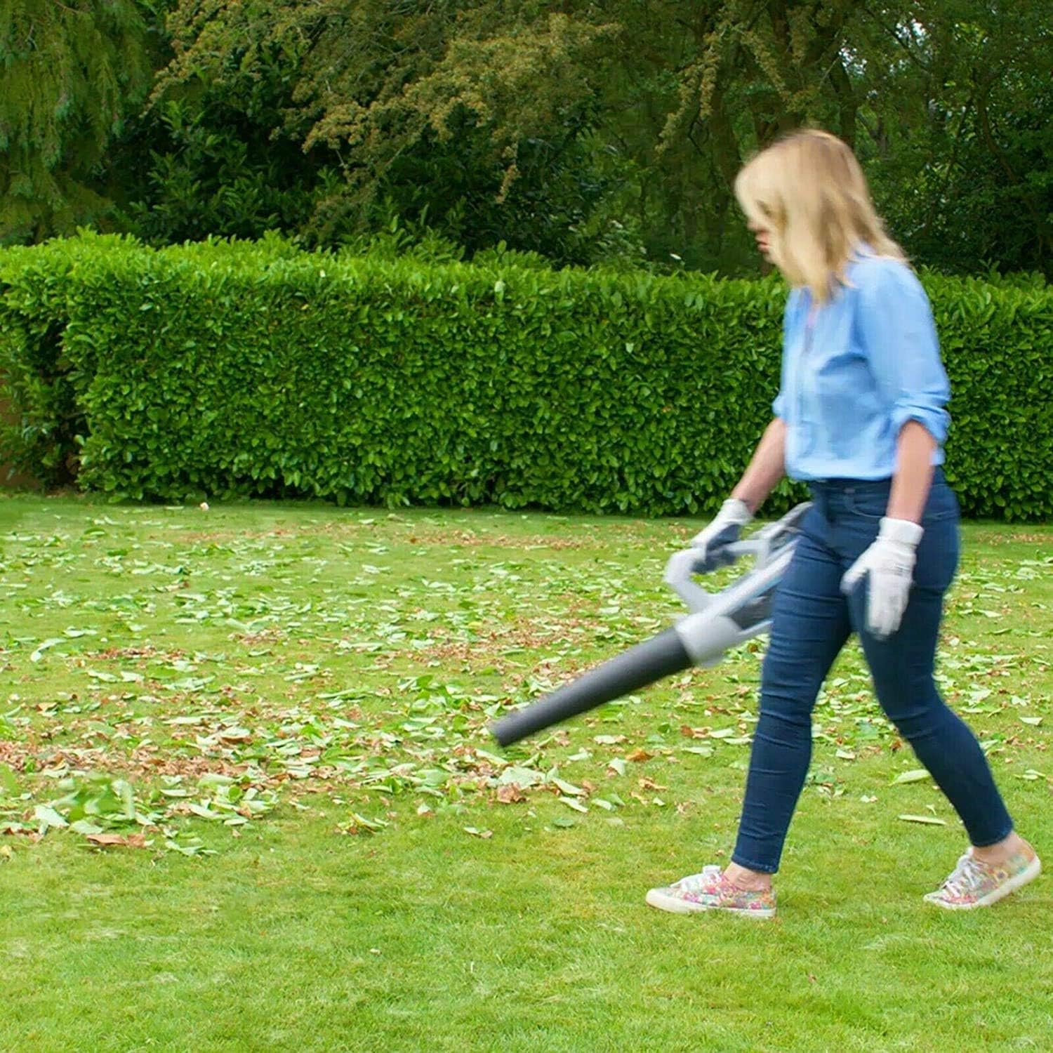 Swift 40V Cordless Grass Trimmer 9000 RPM 25 cm Cutting Width Lightweight Adjustable Top String Trimmers/Edger (String Strimmer + Blower + Battery+Changer) : Garden & Outdoor