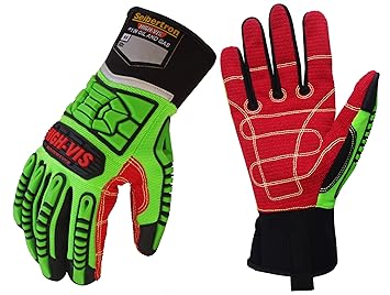 Seibertron HIGH-VIS HDC5 Schnittschutzklasse 5 Deckhand Schlagfestes Arbeitshandschuhe Montagehandschuhe Öl und Gas Sicherhei